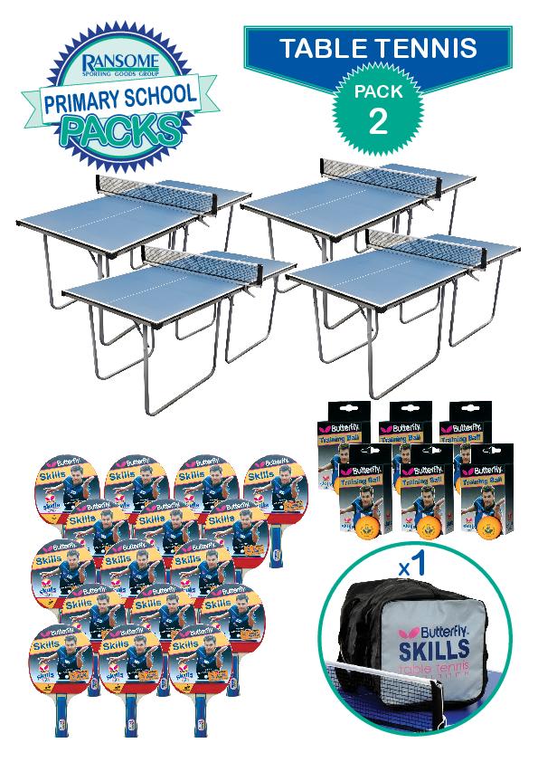 Butterfly Primary Table Tennis School Packs 2