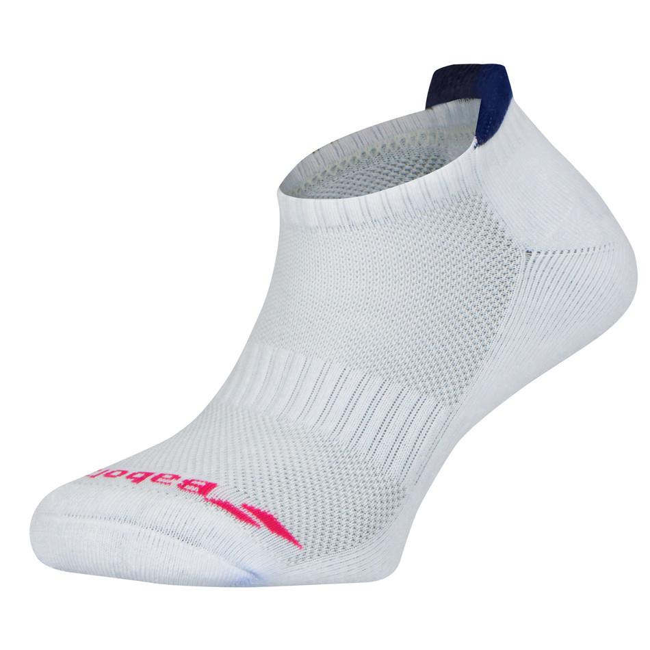 Babolat Invisible 2 Pack Women Socks White Estate Blue