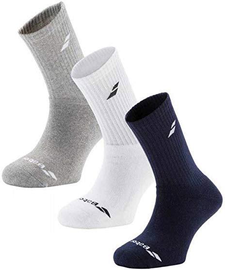 Babolat 3 Pairs Pack Socks - Navy/Grey/White