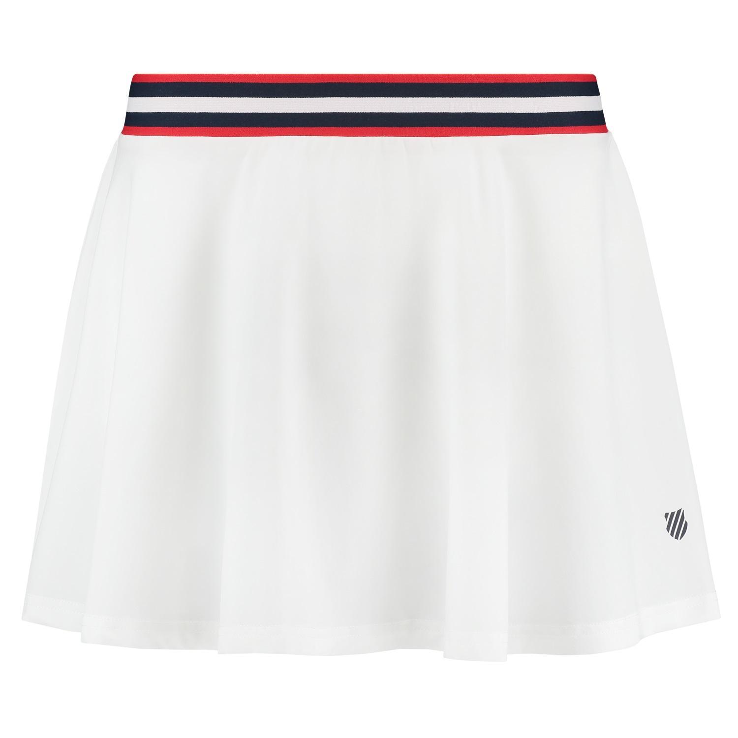 K-Swiss Heritage Sport Pleat Skirt Women - White, Red - Just Rackets