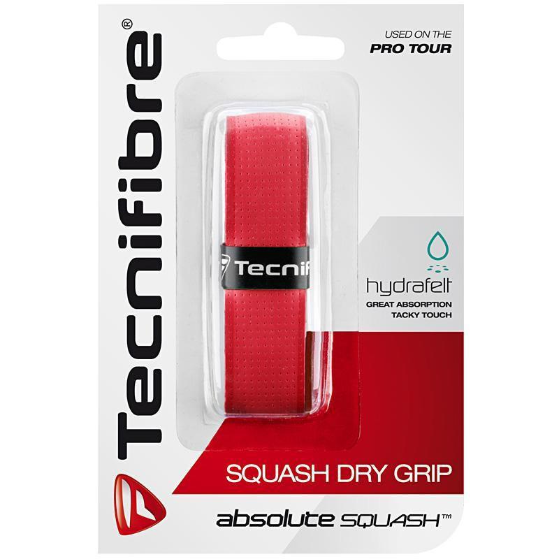 Tecnifibre Absolute Squash Dry Replacement Grip - Red