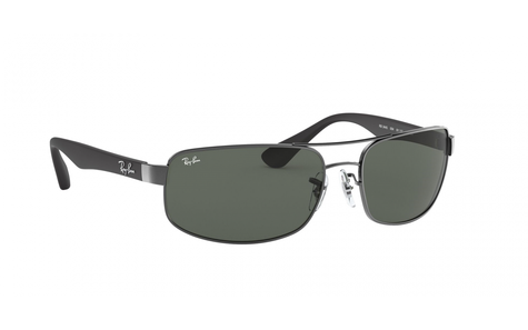 Ray-Ban RB3445 Black Metal Polarized Sunglasses - main image