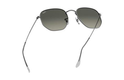 Ray-Ban Hexagonal RB3548N Gold/Blue Grey Sunglasses - main image