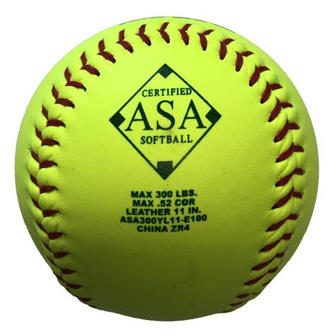 GB11L Baden Official British Softball Federation Match 11" Leather Softball - Female - main image