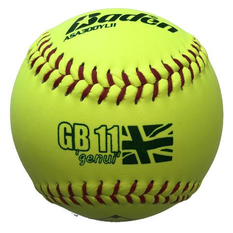 GB11L Baden Official British Softball Federation Match 11" Leather Softball - Female - main image