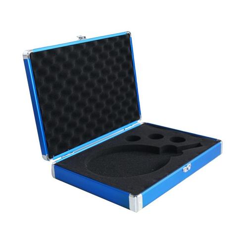 Table Tennis Case: Imperial Aluminium Blue Silver Bat Case - main image