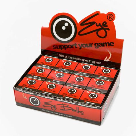 Eye - Red Dot (progress) Squash Ball - high bounce. - main image