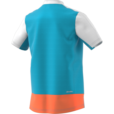 Adidas Boys Melbourne Tee - Samba Blue/Glow Orange - main image