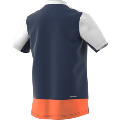 Adidas Boys Melbourne Tee - Mystery Blue/Glow Orange - main image