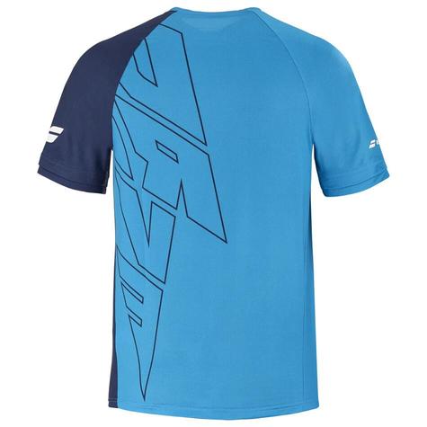 Babolat Mens Drive Crew Neck Tee - Drive Blue Logo - main image