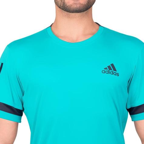 Adidas Mens Club 3 Stripe Tee - Aqhare - small - main image