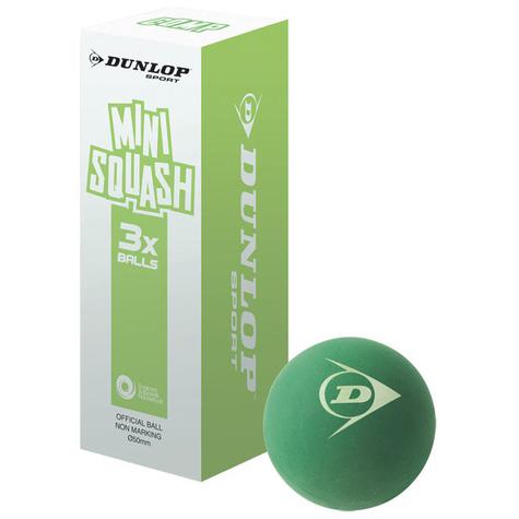 Dunlop Comp Mini Squash Ball Green (3 ball box) - main image