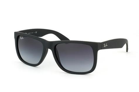 Ray-Ban 0RB4165 Justin Rubber Black Sunglasses - main image