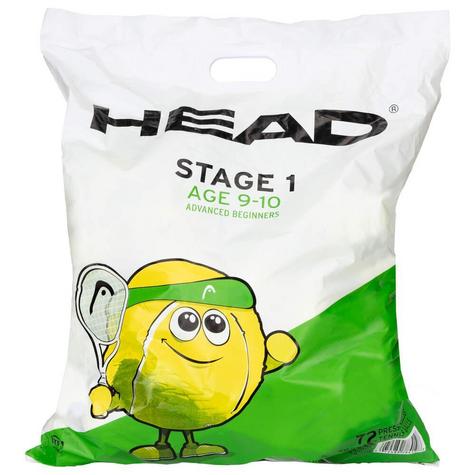 HEAD Stage 1 Green Junior Tennis Ball 72 Bag - main image