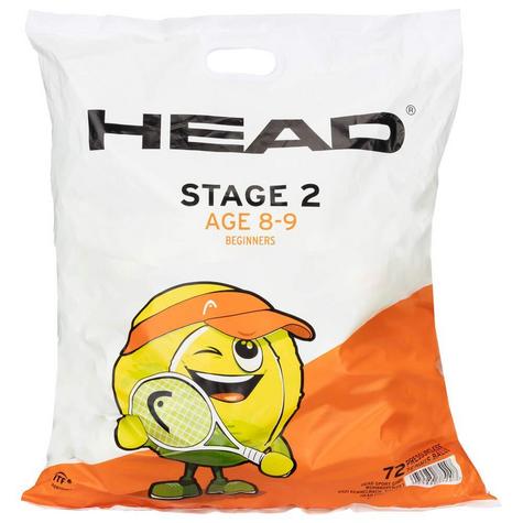 HEAD Stage 2 Orange Junior Tennis Ball 72 Bag - main image