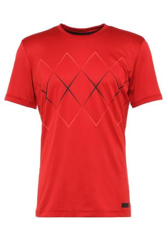 Adidas Mens Barricade Argyl Tennis Tee - Red  - main image