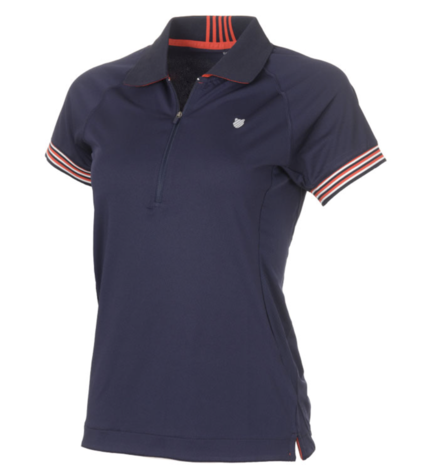 K-Swiss Womens Heritage Polo Shirt - Navy - main image