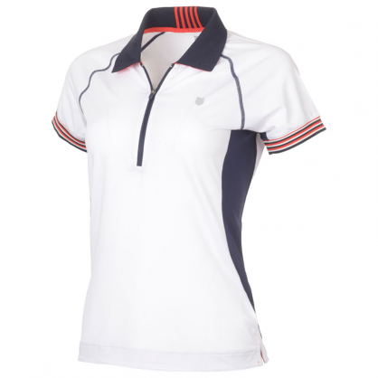K-Swiss Womens Heritage Polo Shirt - White - main image