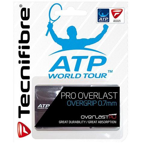 Tecnifibre Overlast 0.75mm Overgrip (Pack of 3) - Black - main image