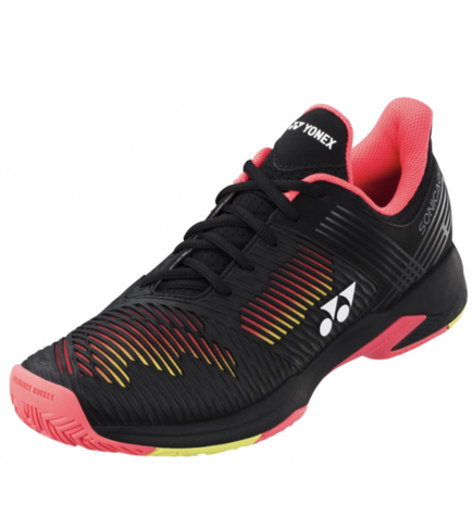 Yonex PC Sonicage 2 Black/Yellow Men's All Court Tennis Shoes - main image