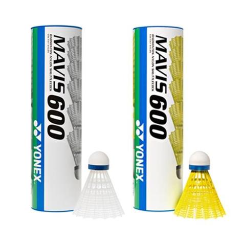 Yonex Mavis 600 Shuttles (3 Speeds) (White/Yellow) - main image