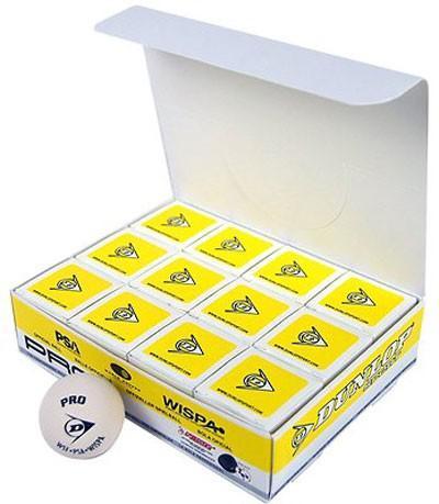 Dunlop White Pro Championship Squash Balls (1 Dozen) - main image