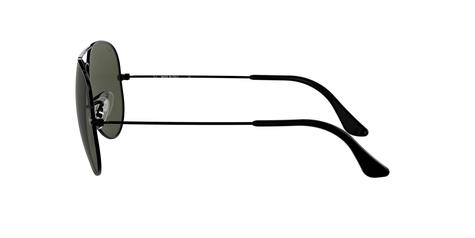 Ray-Ban 0RB3025 Aviator Black Metal Polarized Sunglasses - main image
