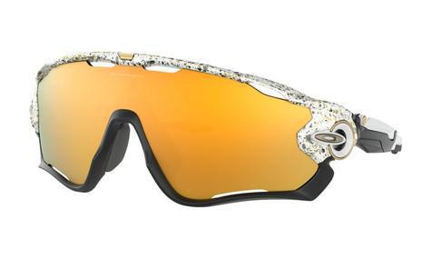 Oakley Jawbreaker Splatter White/24k Gold Iridium Sunglasses - main image