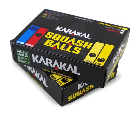 Karakal Double Yellow Dot Squash Balls - main image