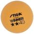 Stiga 2 Star Winner Plastic Orange x 72 Pack