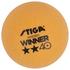 STIGA 2 Star Winner Plastic Orange x 72 Pack - thumbnail image 2