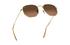 Ray-Ban RB3548N Hexagonal Flat Gold Brown Sunglasses - thumbnail image 4