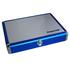 Table Tennis Case: Imperial Aluminium Blue Silver Bat Case