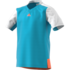 Adidas Boys Melbourne Tee - Samba Blue/Glow Orange - thumbnail image 1
