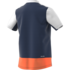 Adidas Boys Melbourne Tee - Mystery Blue/Glow Orange - thumbnail image 2