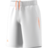 Adidas Boys Barricade Short - White/Glow Orange - thumbnail image 1