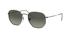 Ray-Ban Hexagonal RB3548N Gold/Blue Grey Sunglasses - thumbnail image 1