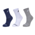 Babolat 3 Pack Junior Tennis Socks (White-Estate Blue-Grey)