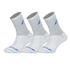 Babolat 3 Pack Socks (White-Diva Blue)