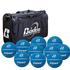 Baden 10 Ball Game Day Bag plus 10 x Baden Zone Blue Size 7 balls