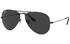 Ray-Ban 0RB3025 Aviator Black Metal Polarized Sunglasses - thumbnail image 1