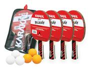 Karakal 4 Bat, 6 Ball Table Tennis Set