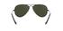 Ray-Ban 0RB3025 Aviator Black Metal Polarized Sunglasses - thumbnail image 5