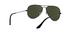 Ray-Ban 0RB3025 Aviator Black Metal Polarized Sunglasses - thumbnail image 6