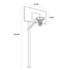 GOALIATH GoTek 54 Inground Basketball unit