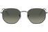 Ray-Ban Hexagonal RB3548N Gold/Blue Grey Sunglasses - thumbnail image 2